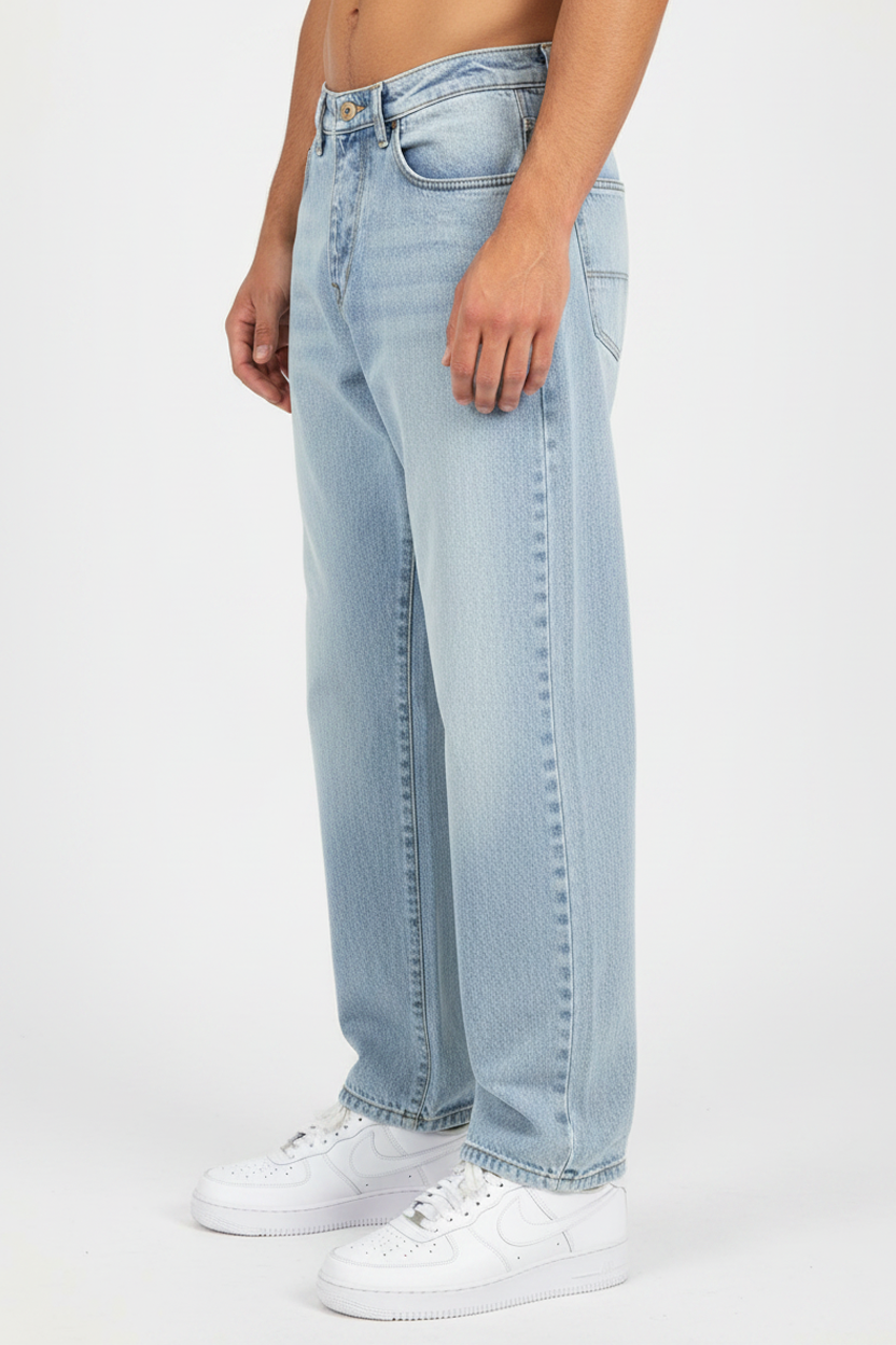 Capo Loose Fit Jeans Hellblau
