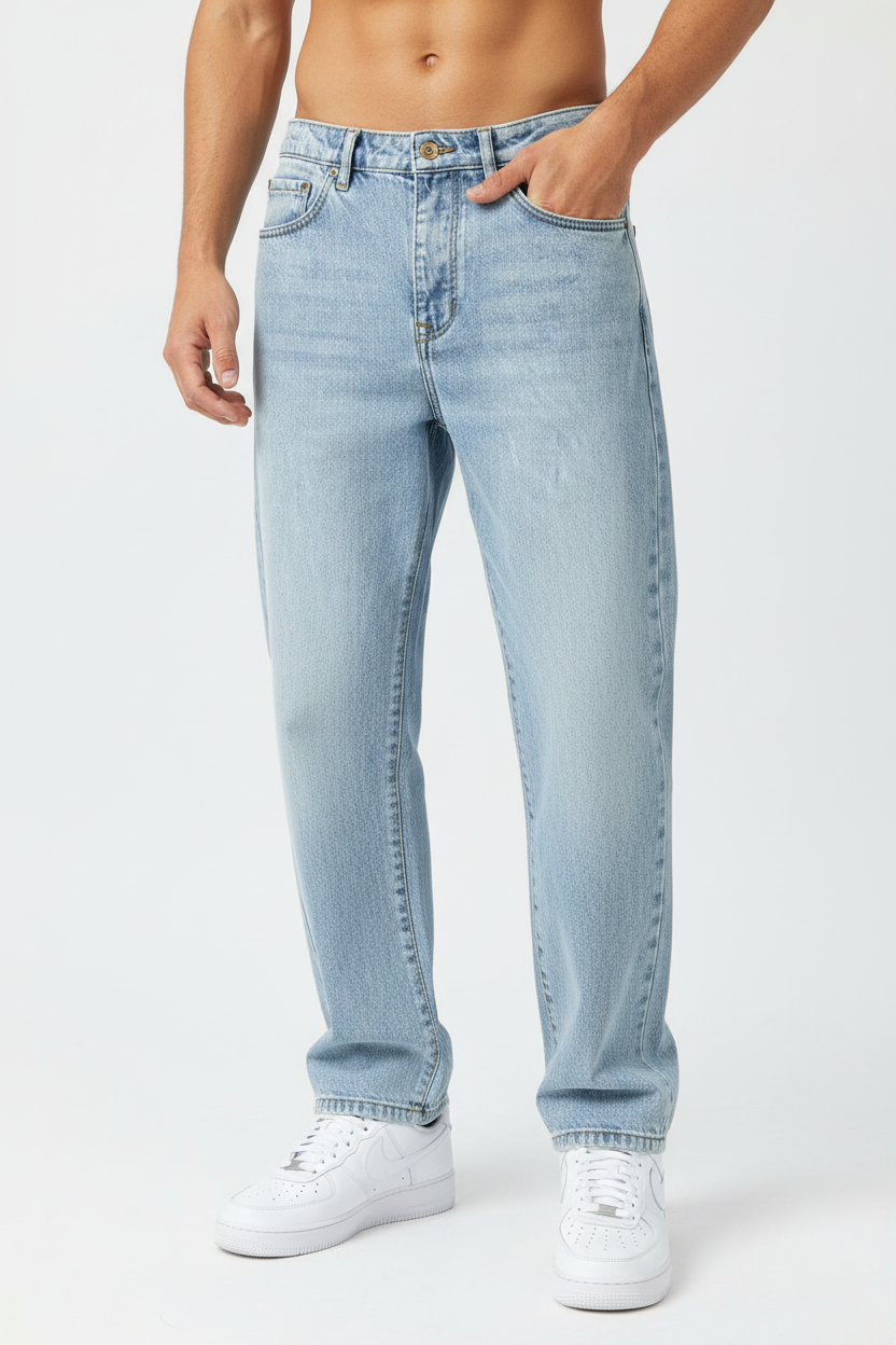 Capo Loose Fit Jeans Hellblau