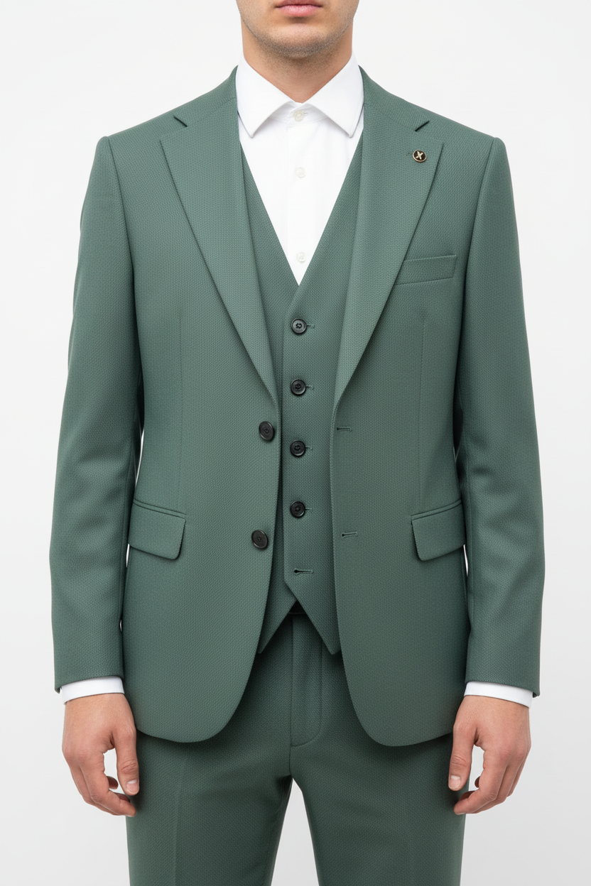 Alverino Driedelig Pak Mintgroen