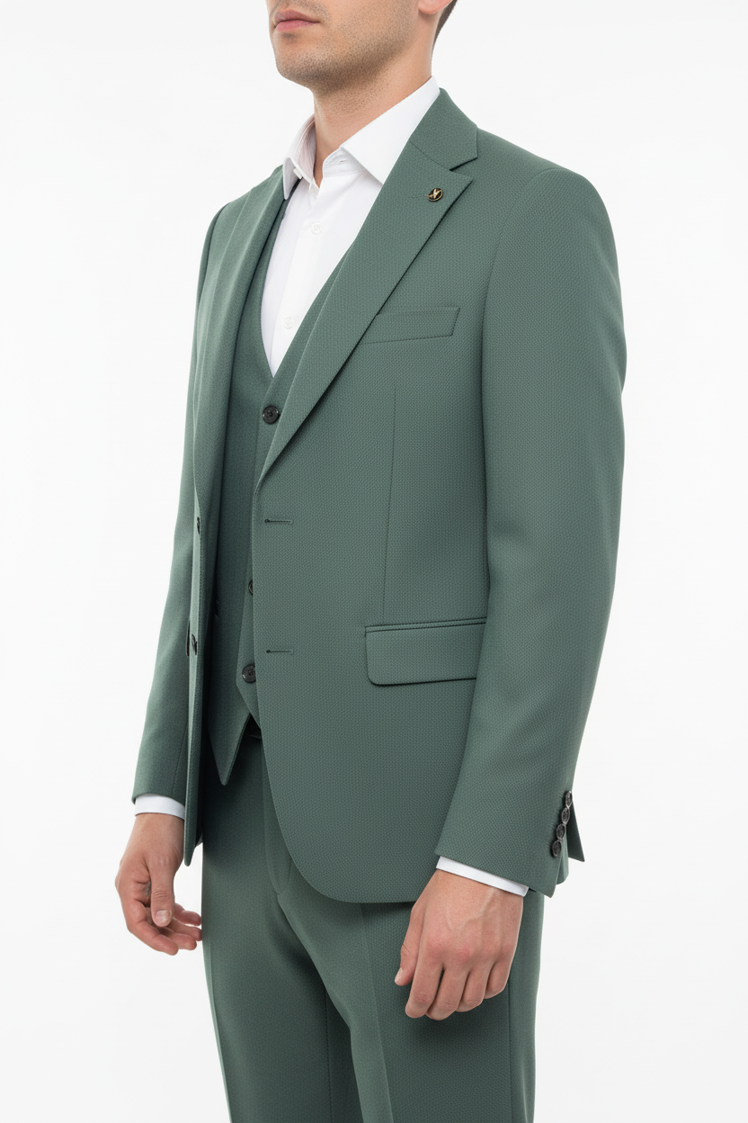 Alverino Driedelig Pak Mintgroen