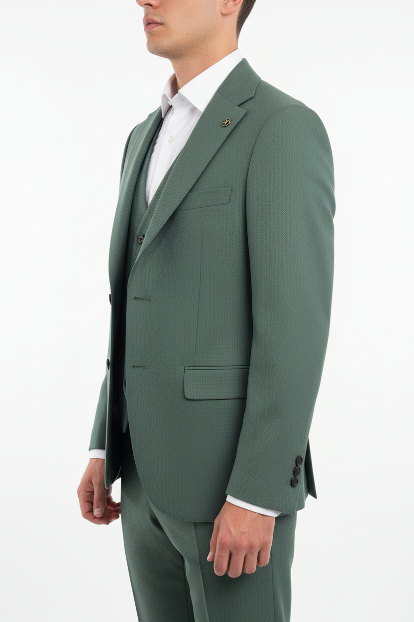 Alverino Driedelig Pak Mintgroen