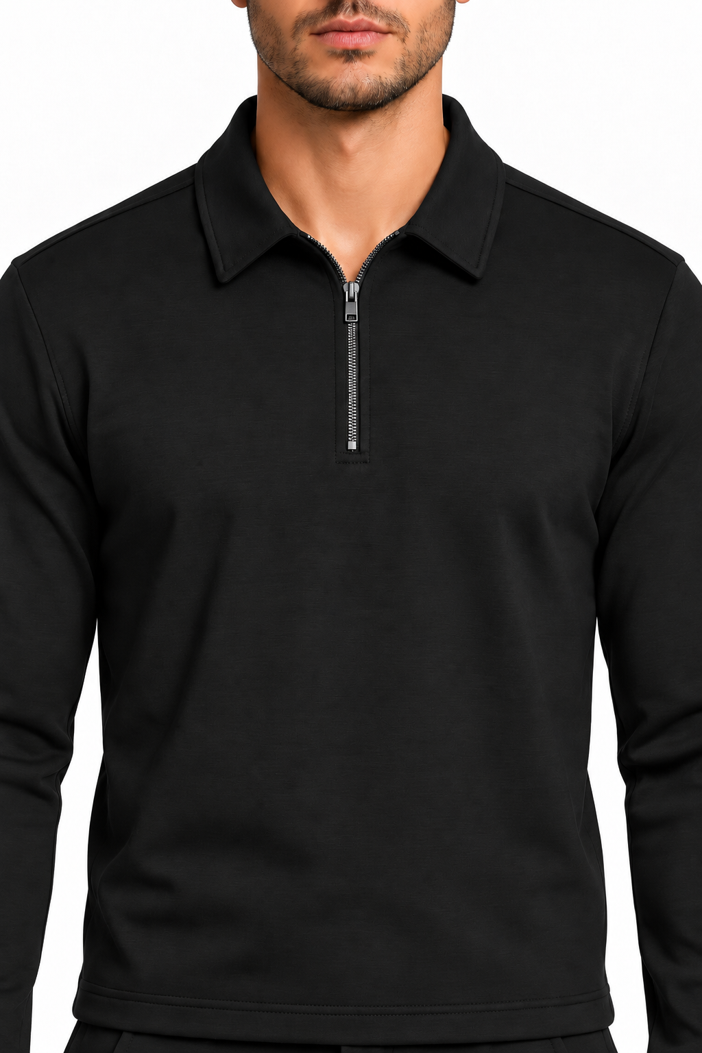 Montreux Half-Zip Winter Set Zwart
