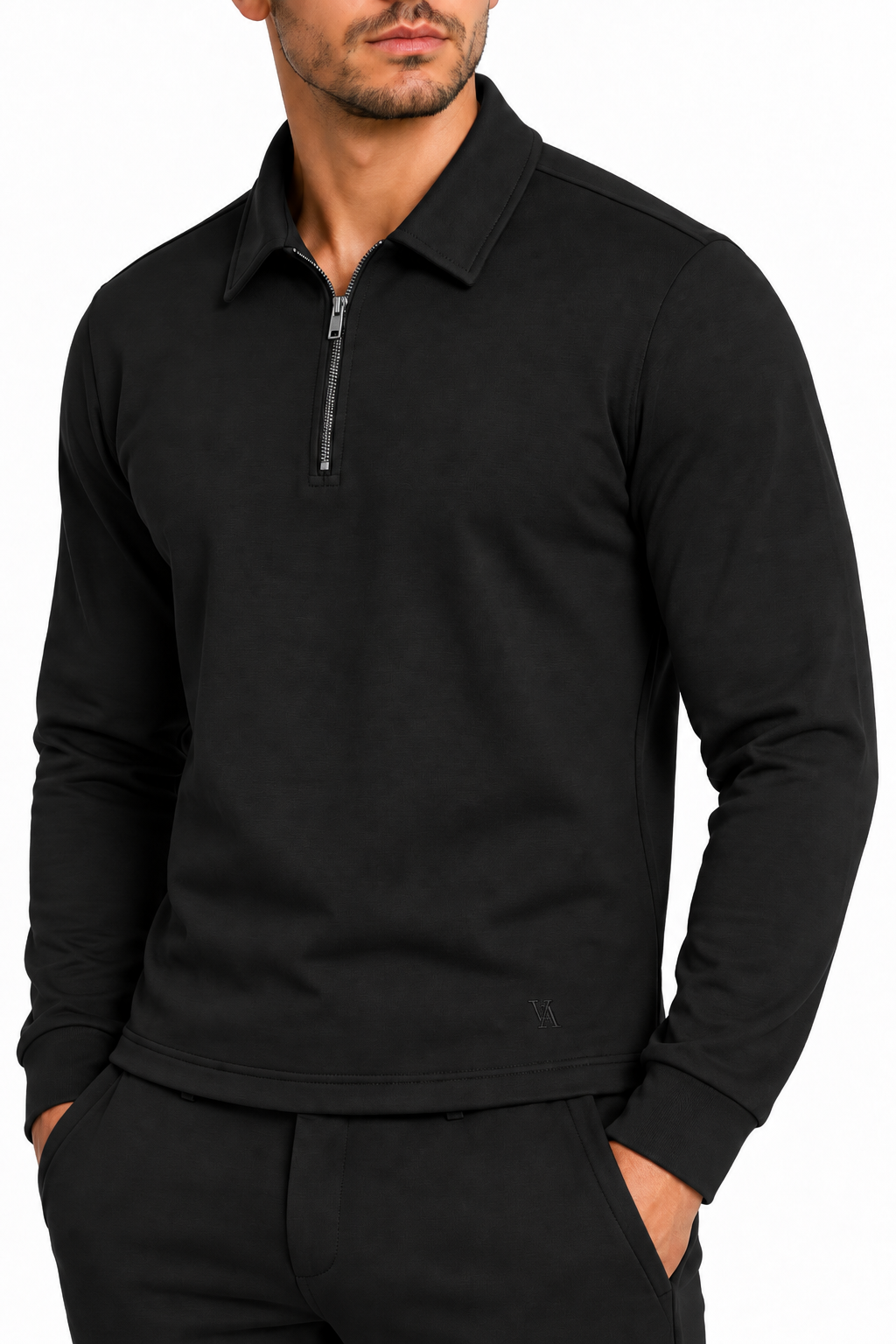 Montreux Half-Zip Winter Set Zwart