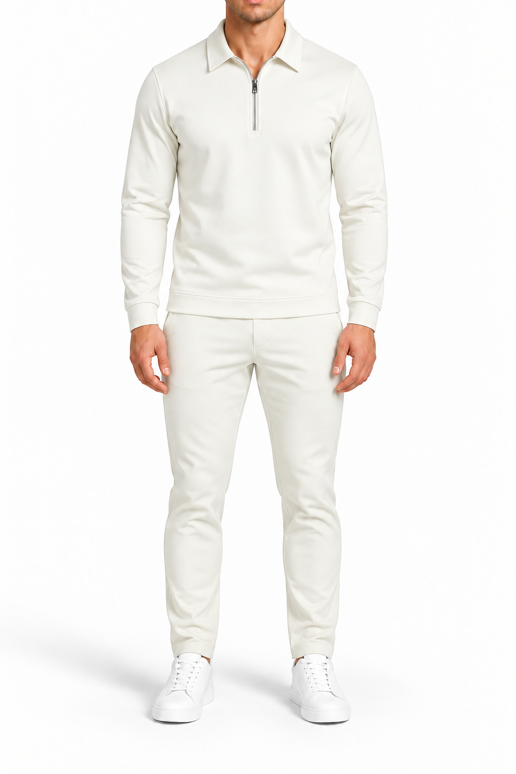 Montreux Half-Zip Winter Set Off White