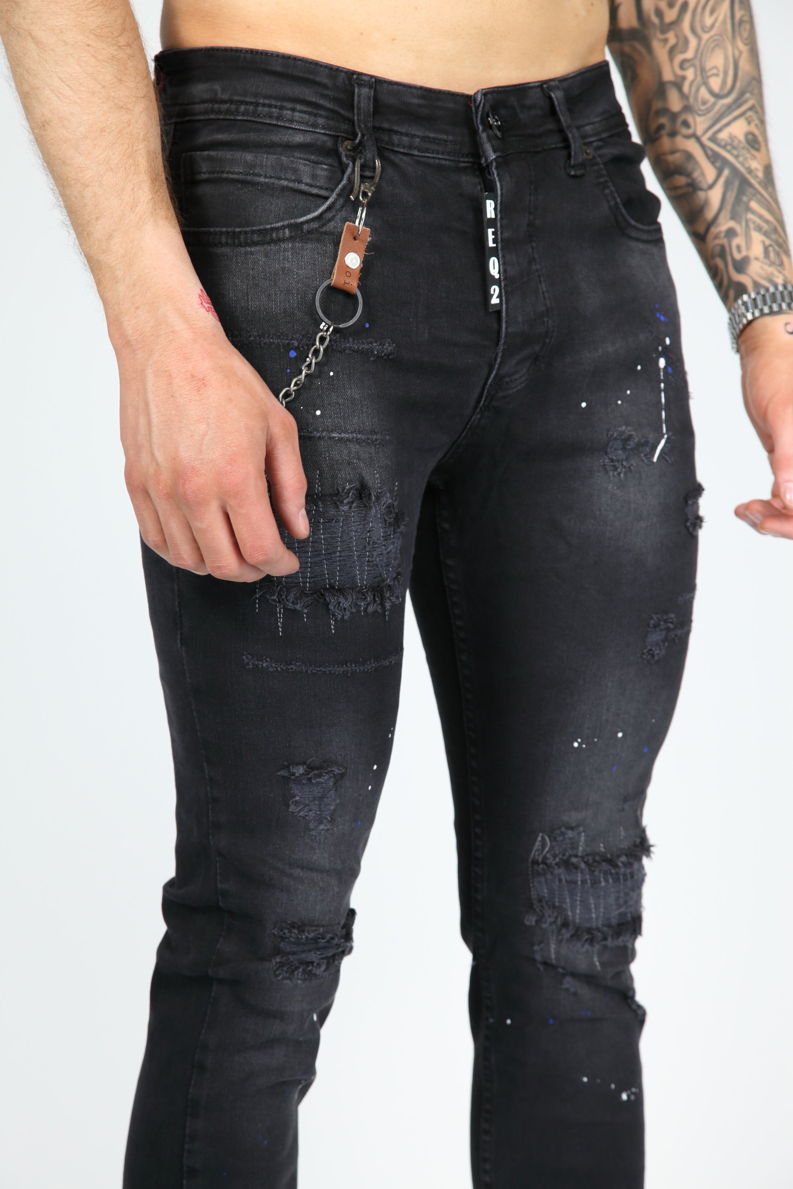 The Painted Rebel Skinny Jeans Anthracite