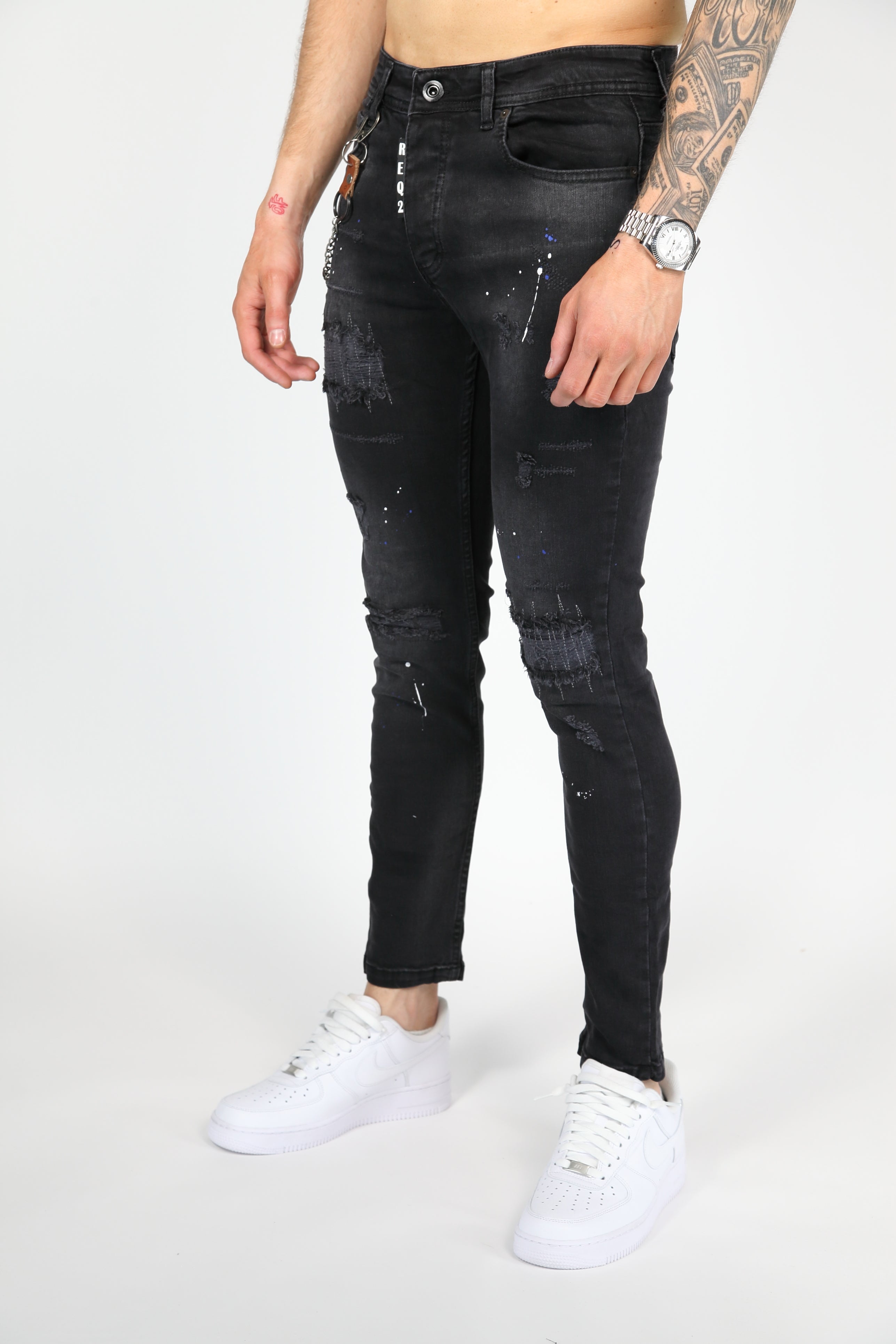 The Painted Rebel Skinny Jeans Anthracite