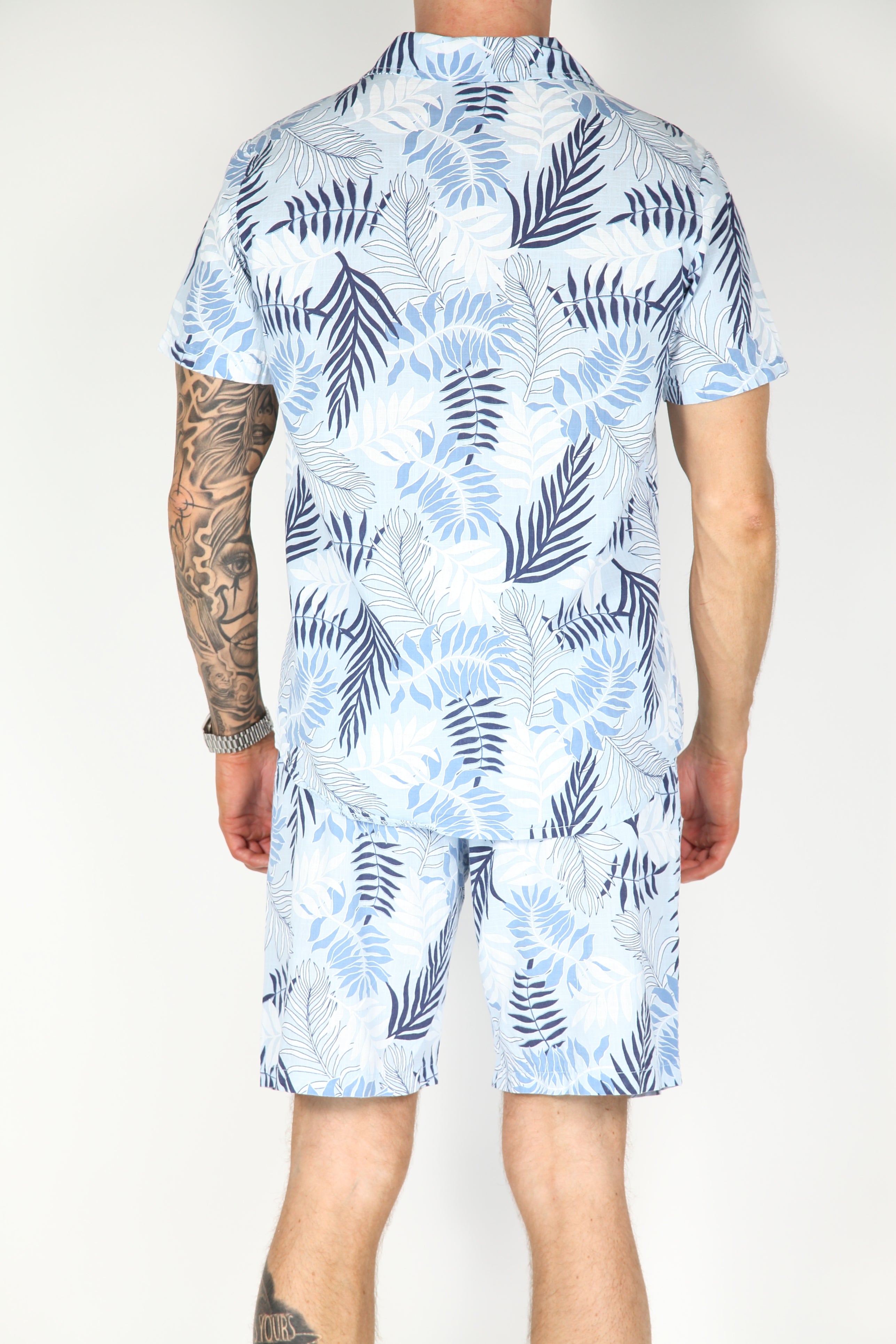 The Marbella Linnen Set Blauw