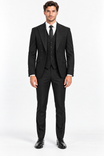 Romano Double Breasted Suit Zwart