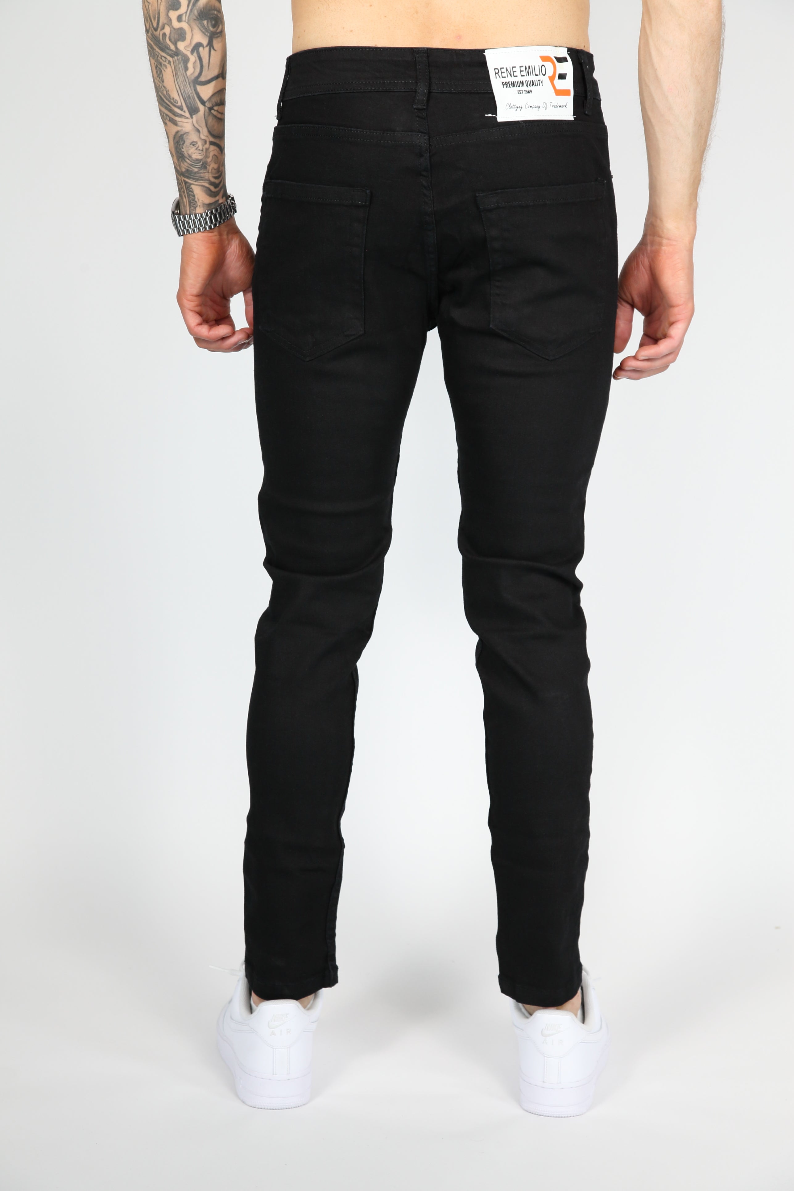 The Splatter Skinny Jeans Black