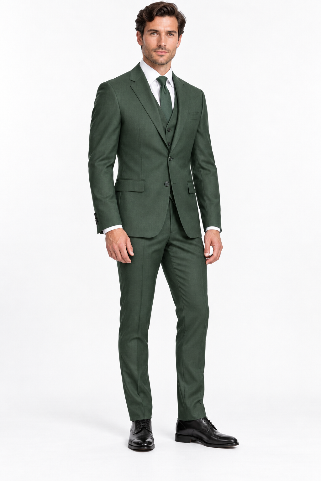 Milano Three-piece Suit Green