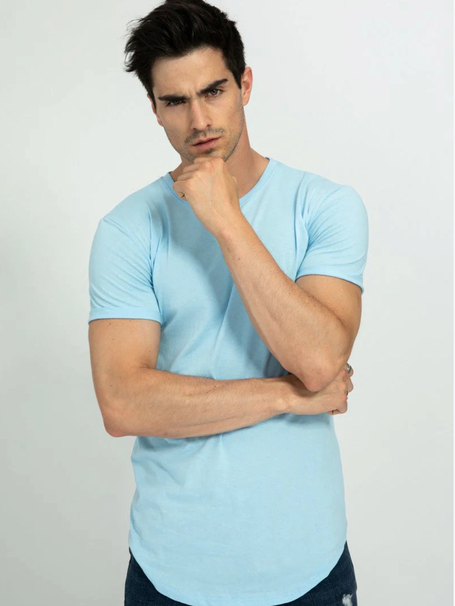 T-shirt Colodos bianco e blu