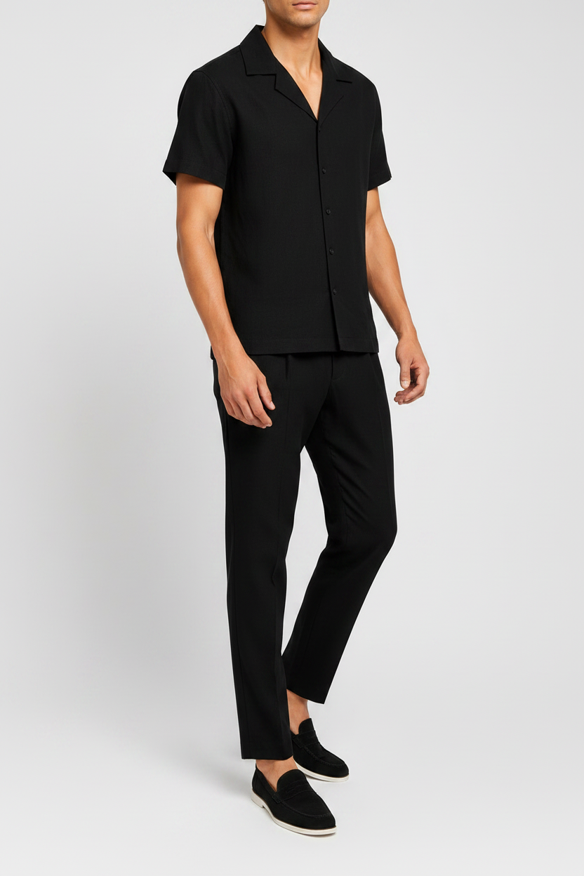Conjunto de Lino Portofino Negro
