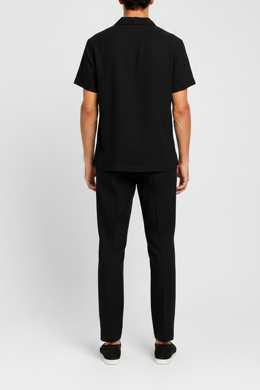 Conjunto de Lino Portofino Negro