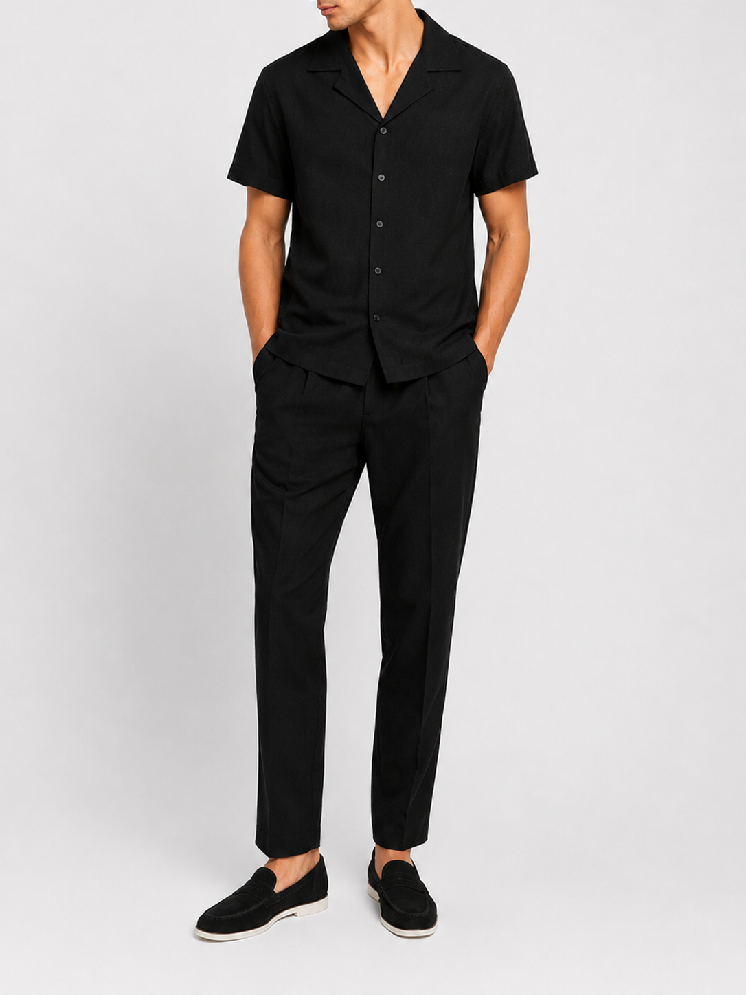 Conjunto de Lino Portofino Negro