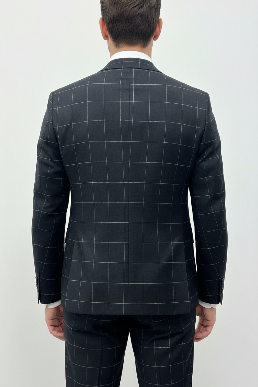 Architect Grid Suit - Zwart