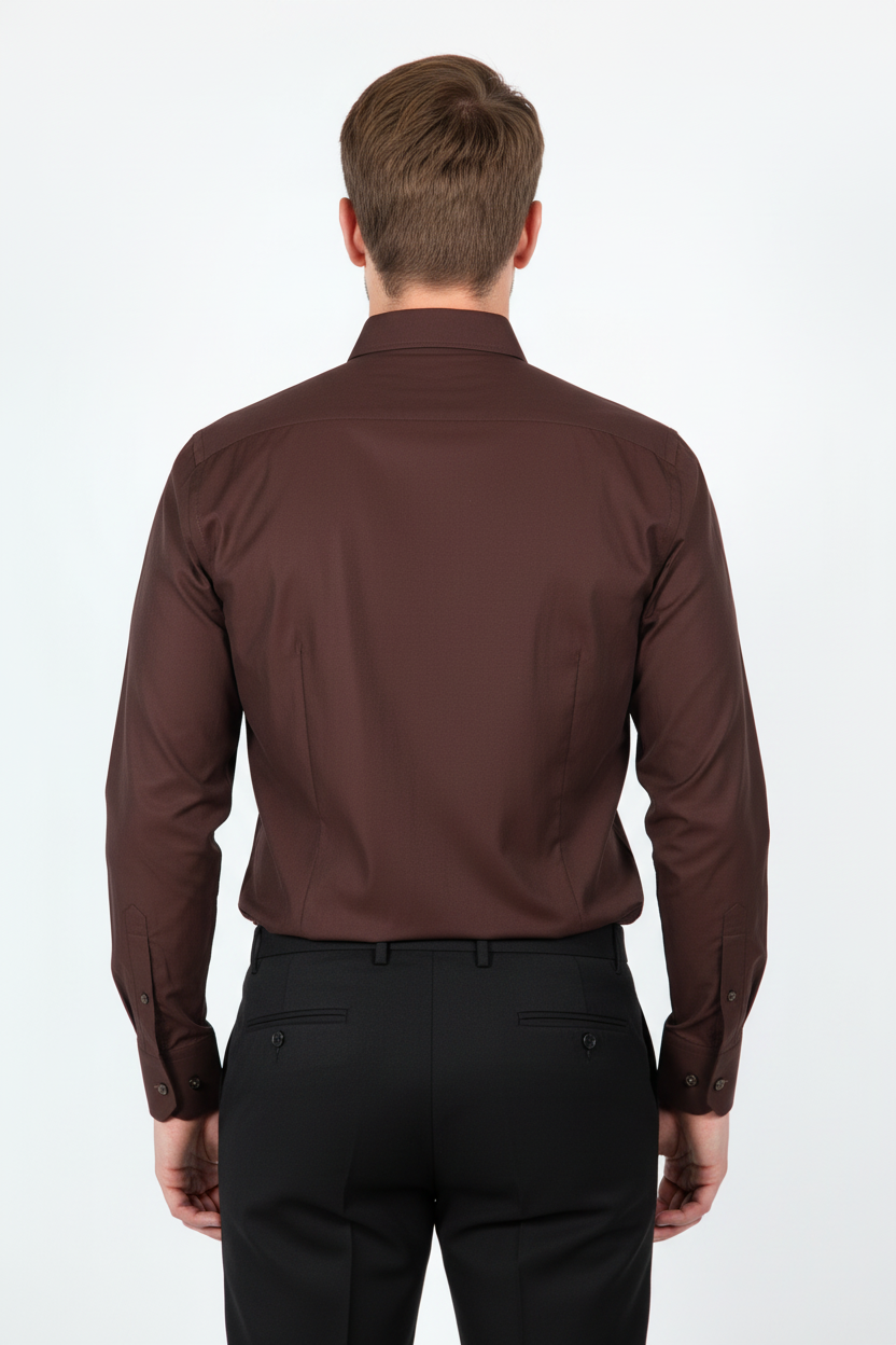 Overhemd Leira Bruin