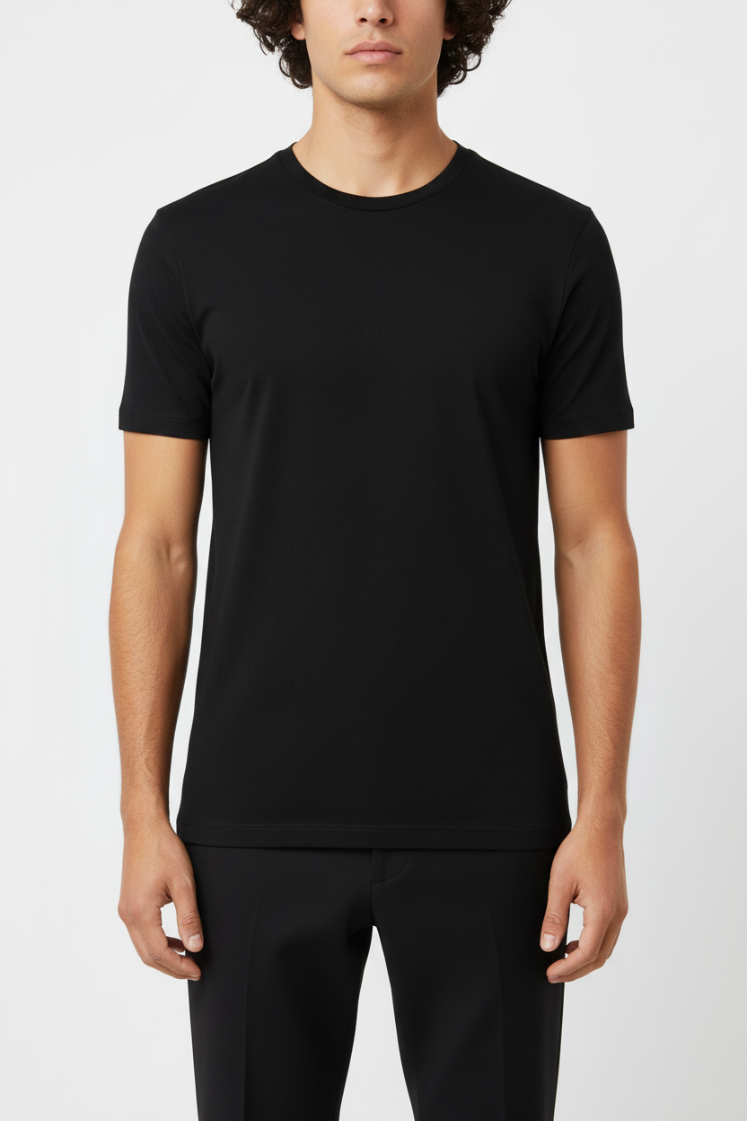 Basic T-shirt Valenci Zwart