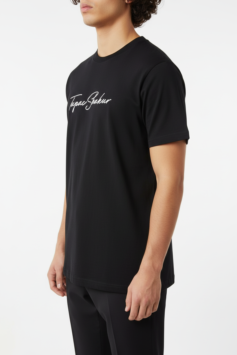 T-shirt Zwart Tupac Shakur