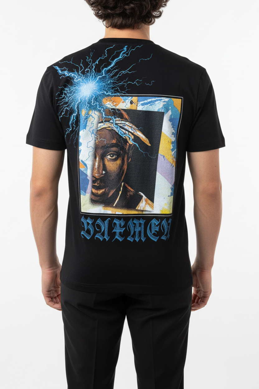 T-shirt Zwart Tupac