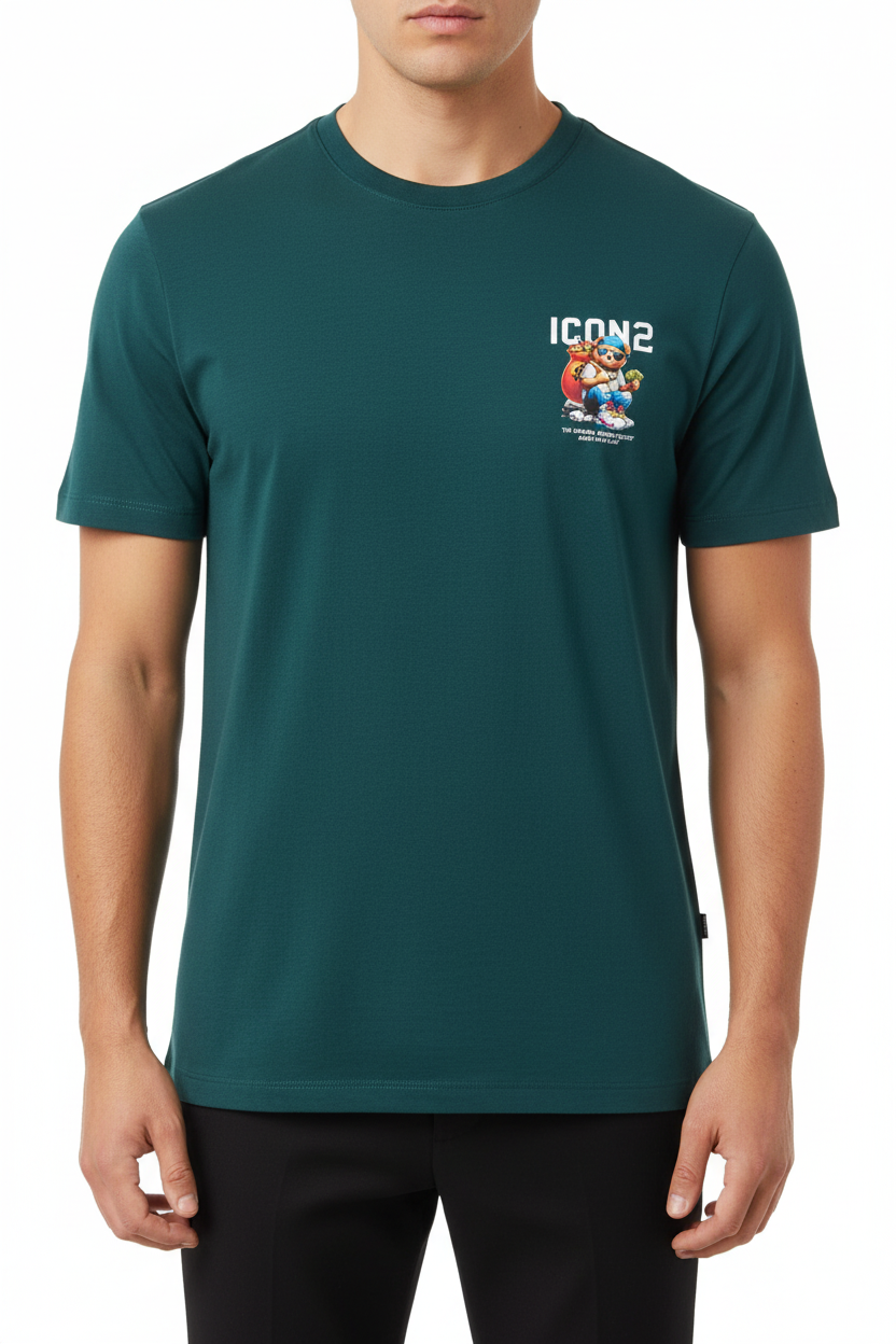 The ICON2 T-Shirt Petrol Green