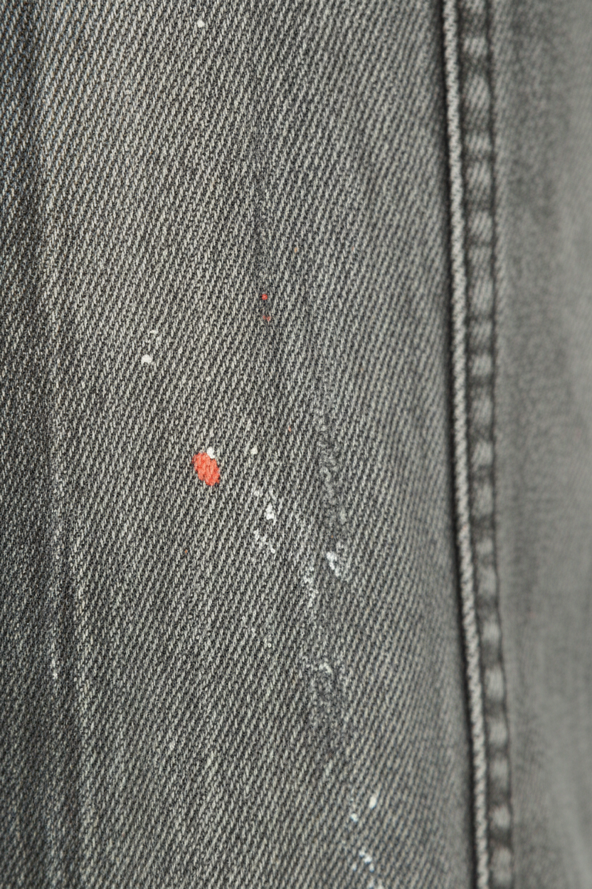 Denim Splashed Jacket Antraciet