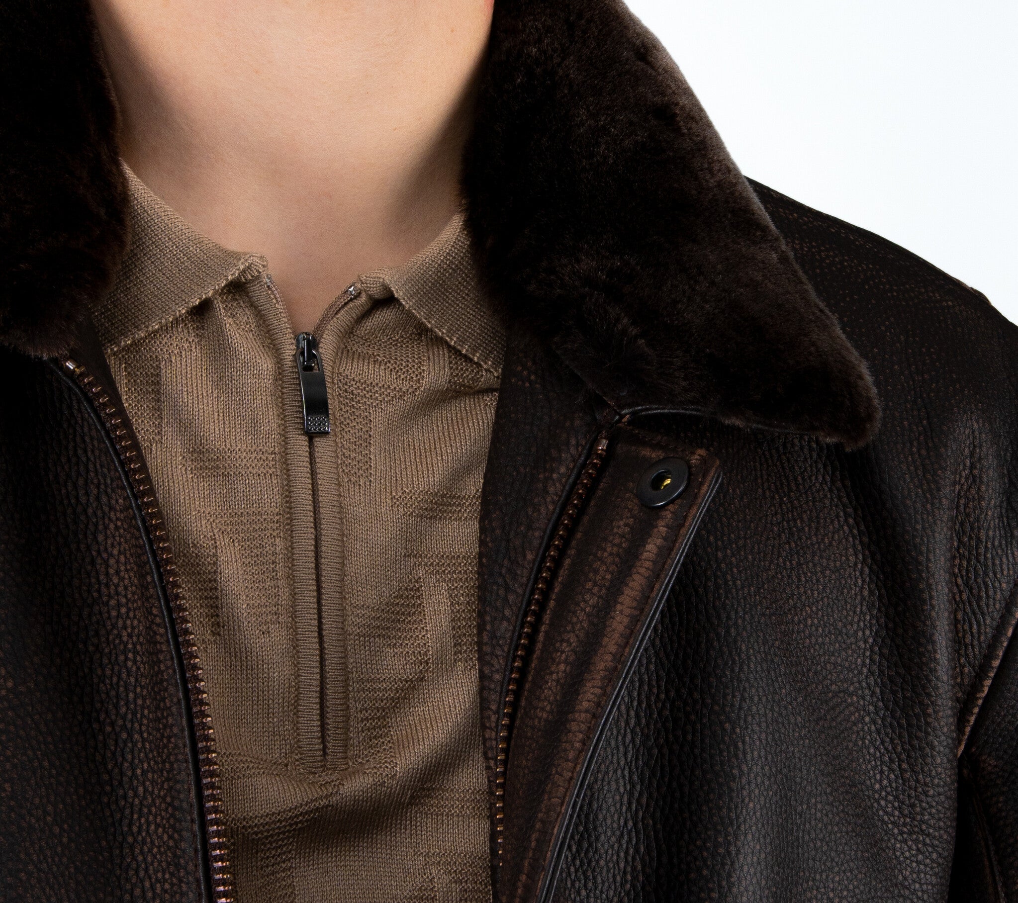 Black puffer jacket with hood