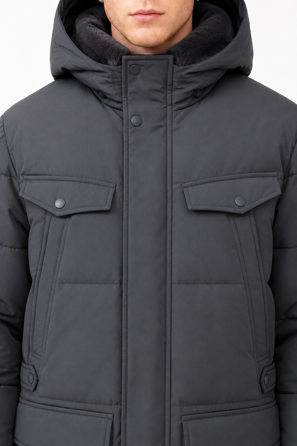 Parka Winterjacke Federico Anthrazit