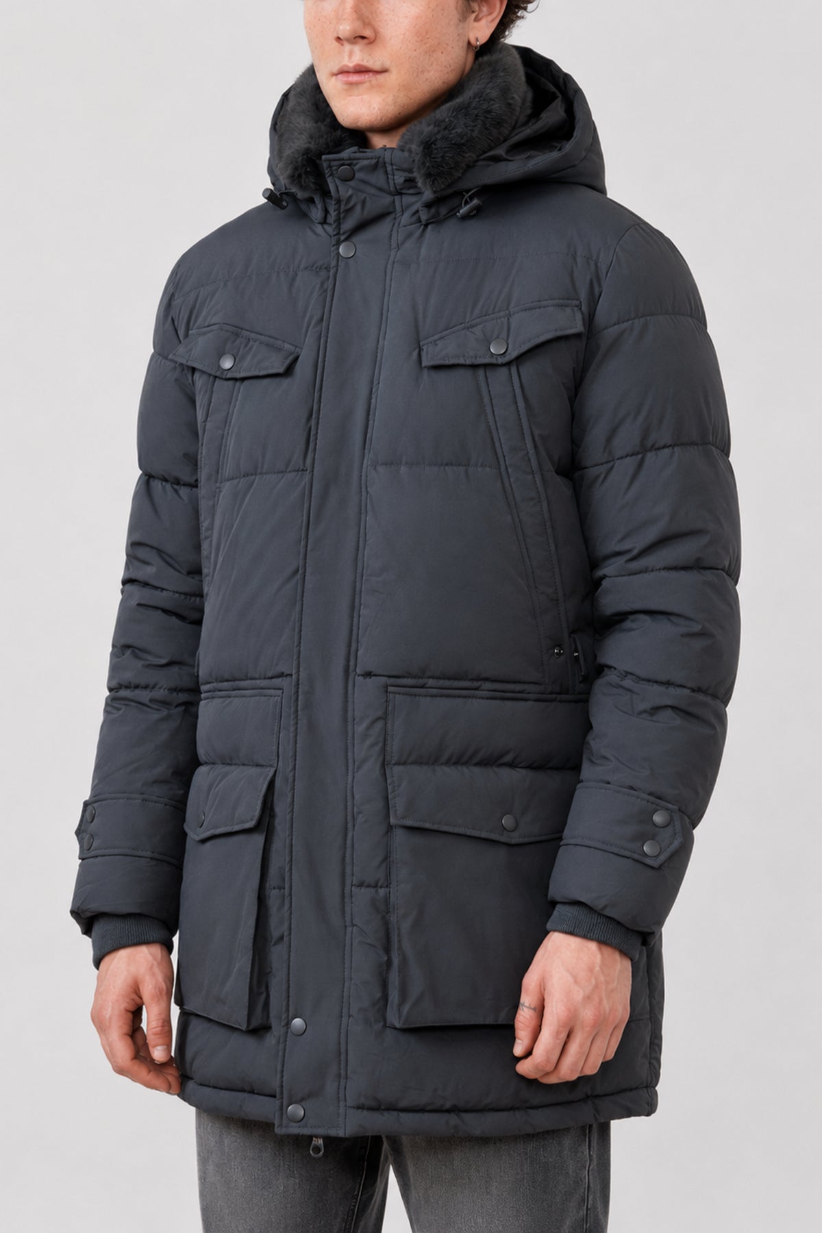 Parka Winterjacke Federico Anthrazit