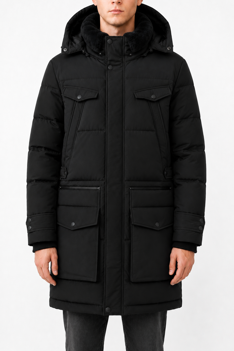 Parka Winterjas Federico Zwart