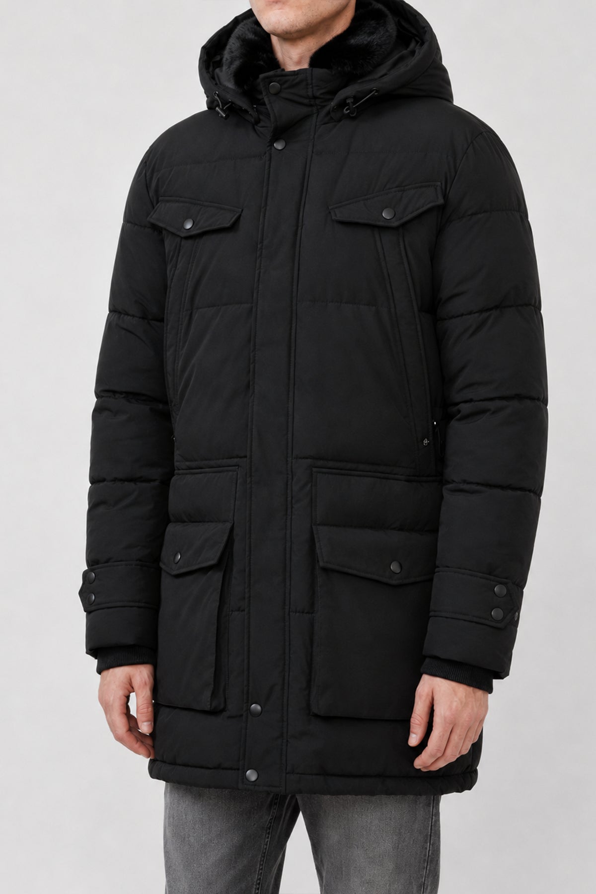 Parka Winterjacke Federico Schwarz
