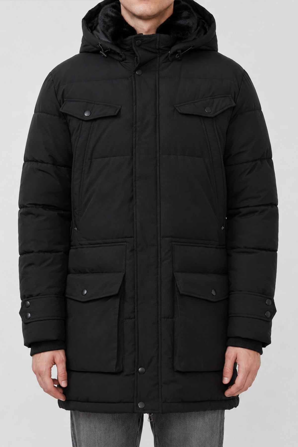 Parka Giacca Invernale Federico Nero