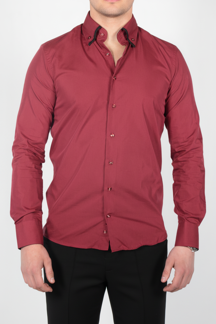 Overhemd Parla Bordeaux