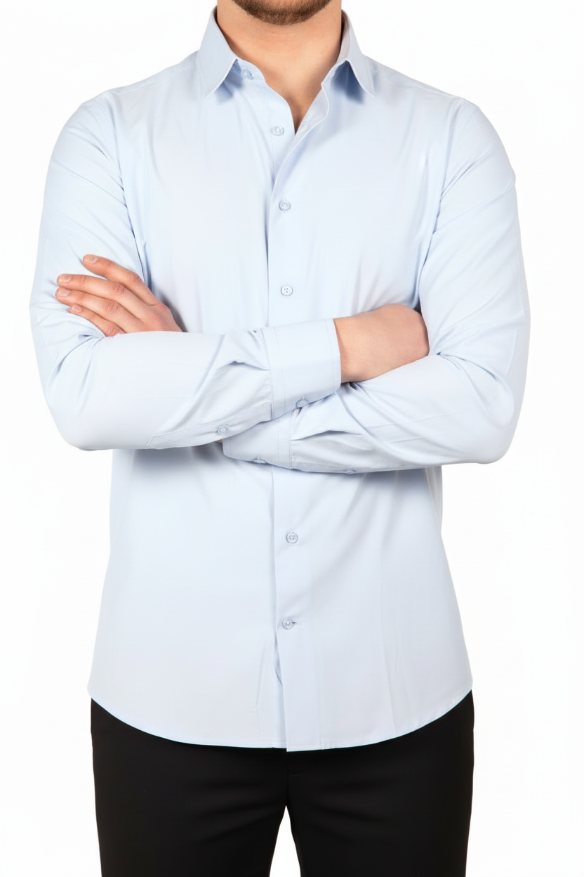 Chemise leira bleu clair