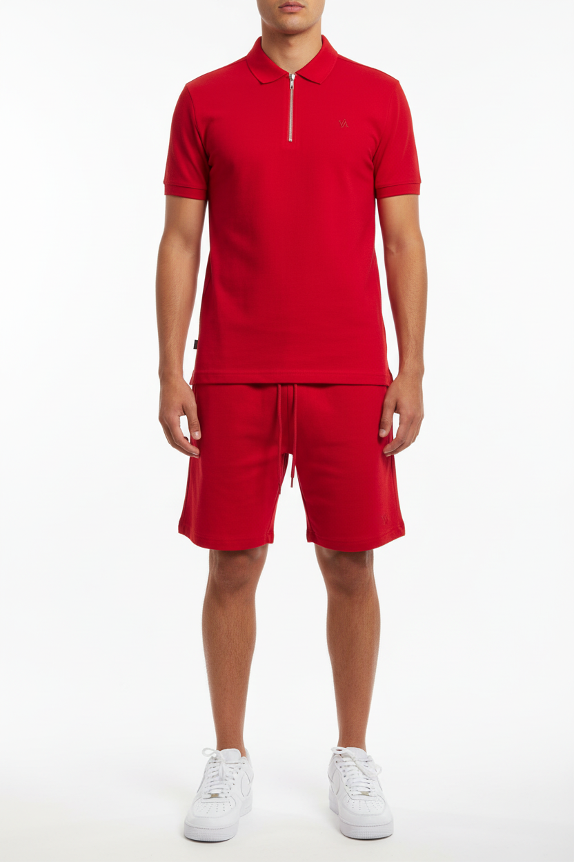 Polo set Ibiza Rood