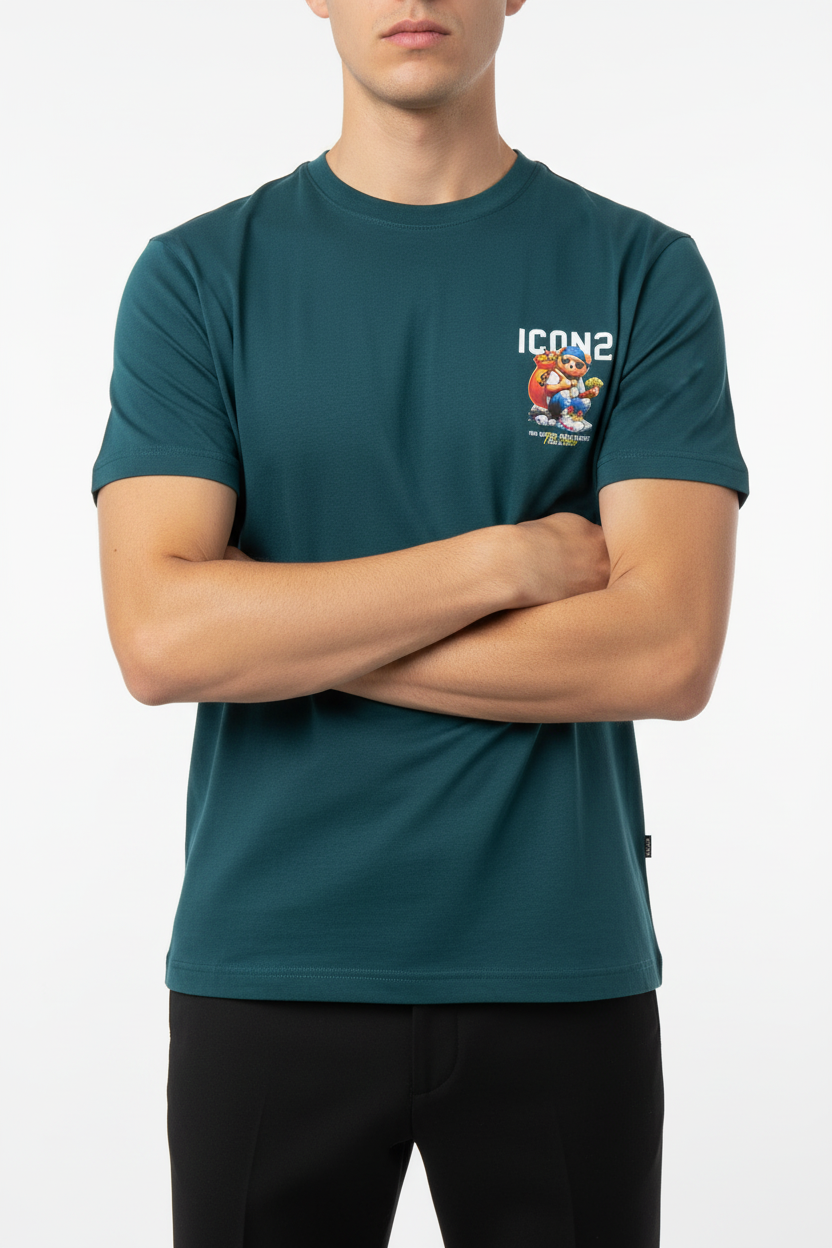 The ICON2 T-Shirt Petrol Green