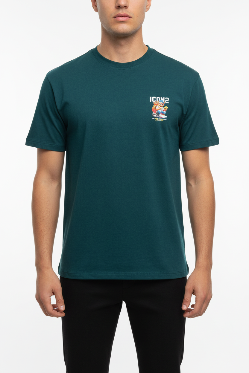 The ICON2 T-Shirt Petrol Green