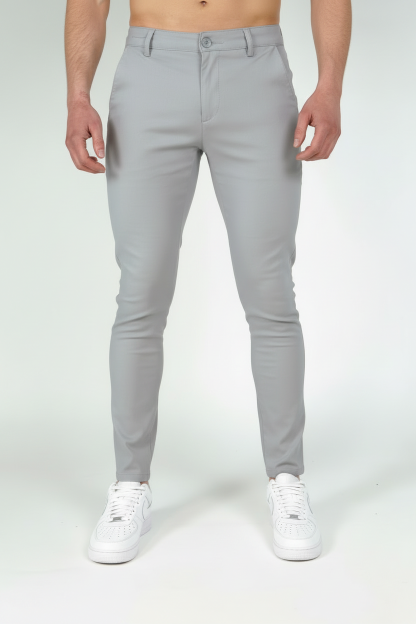 Chino Valenci Licht Grijs