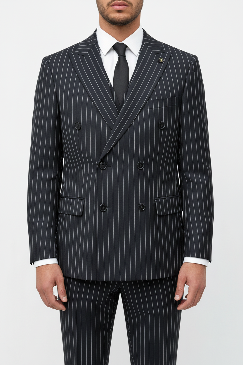 The Imperio Double Breasted Zwart