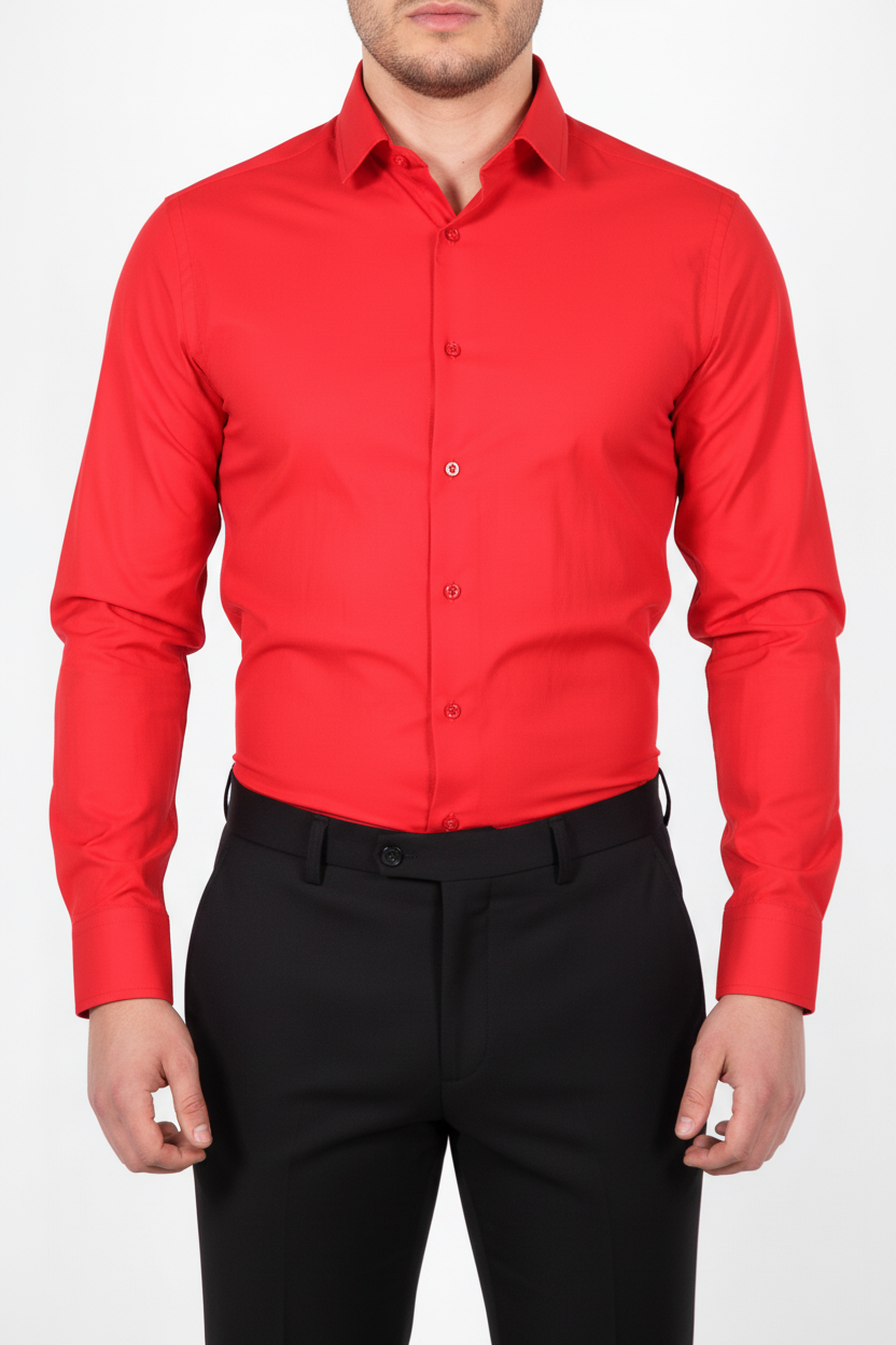 Overhemd Leira Rood
