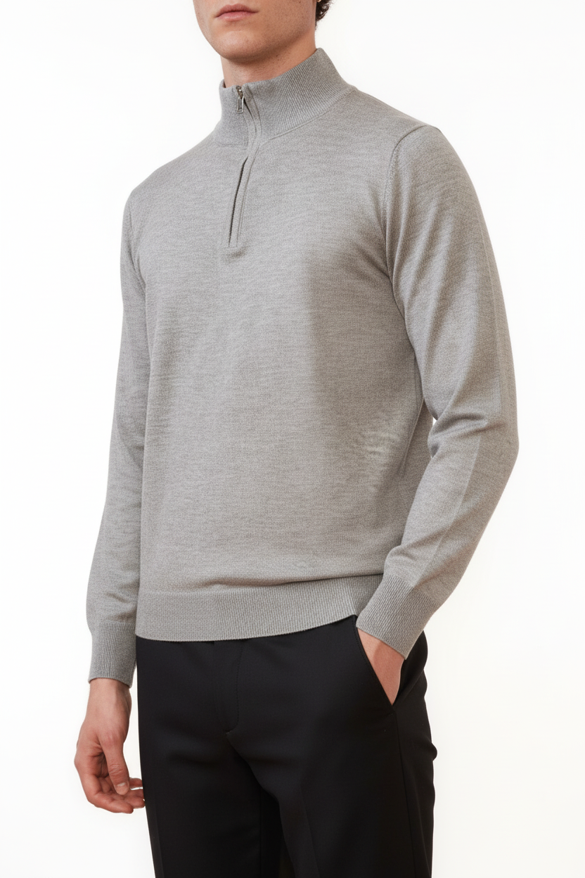 Valenci Halfzip Grijs