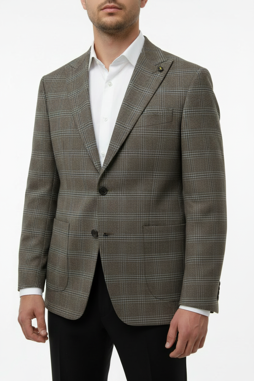 Heren Blazer Lucca Bruin
