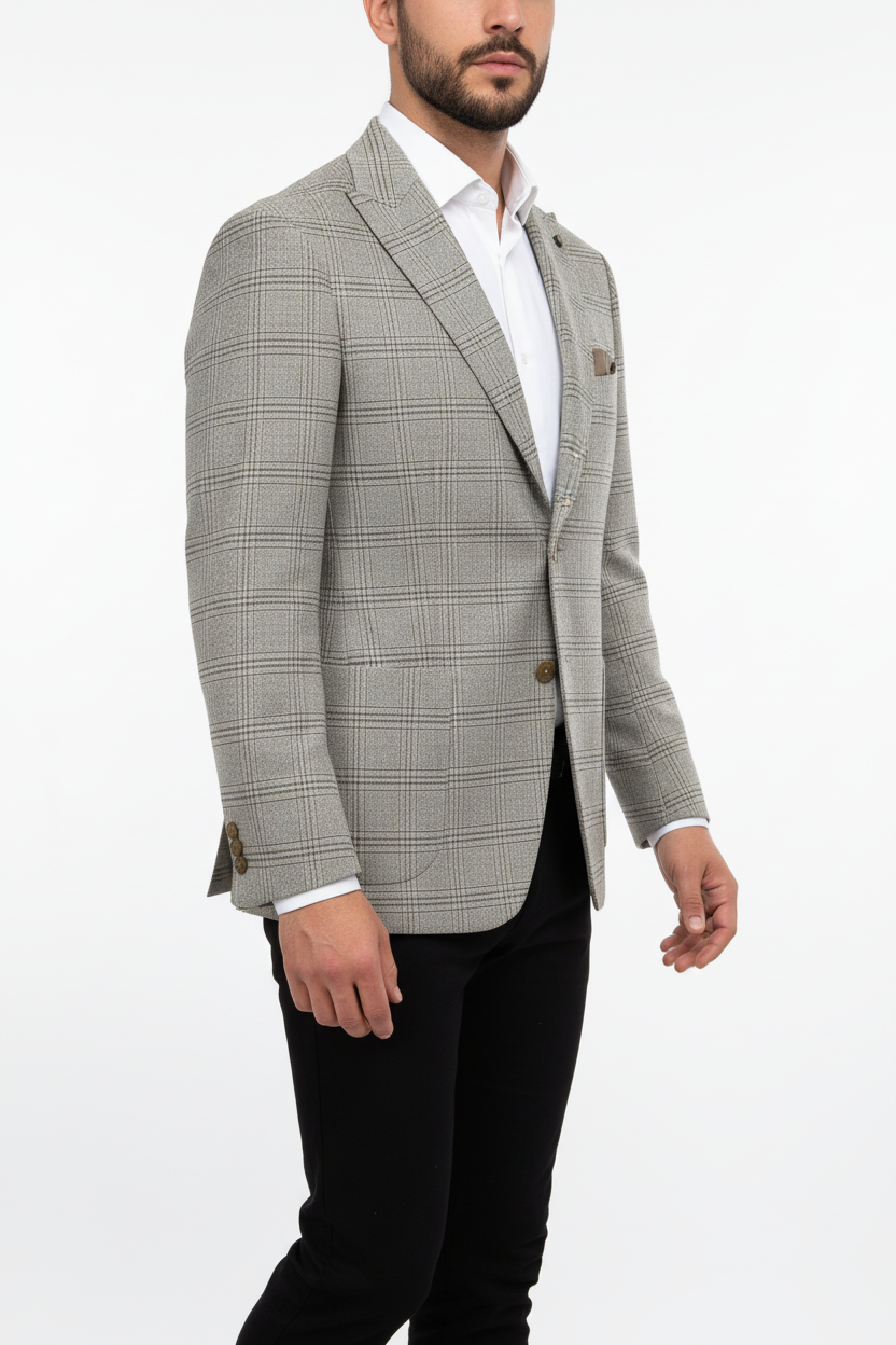 Heren Blazer Lucca Beige