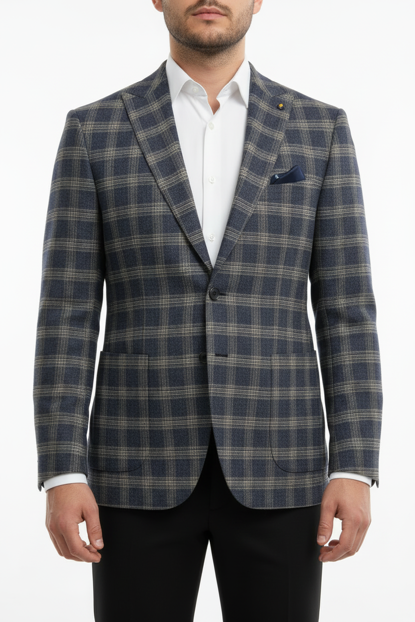 Herrenblazer Lucca Blau