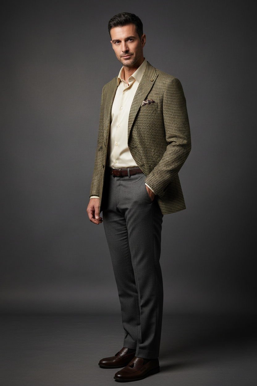 Heren Blazer Milano Groen