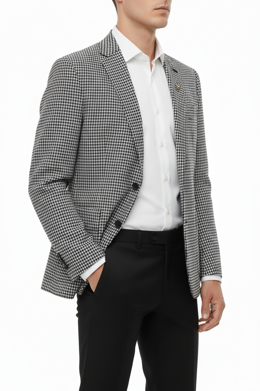 Heren Blazer Milano Grijs