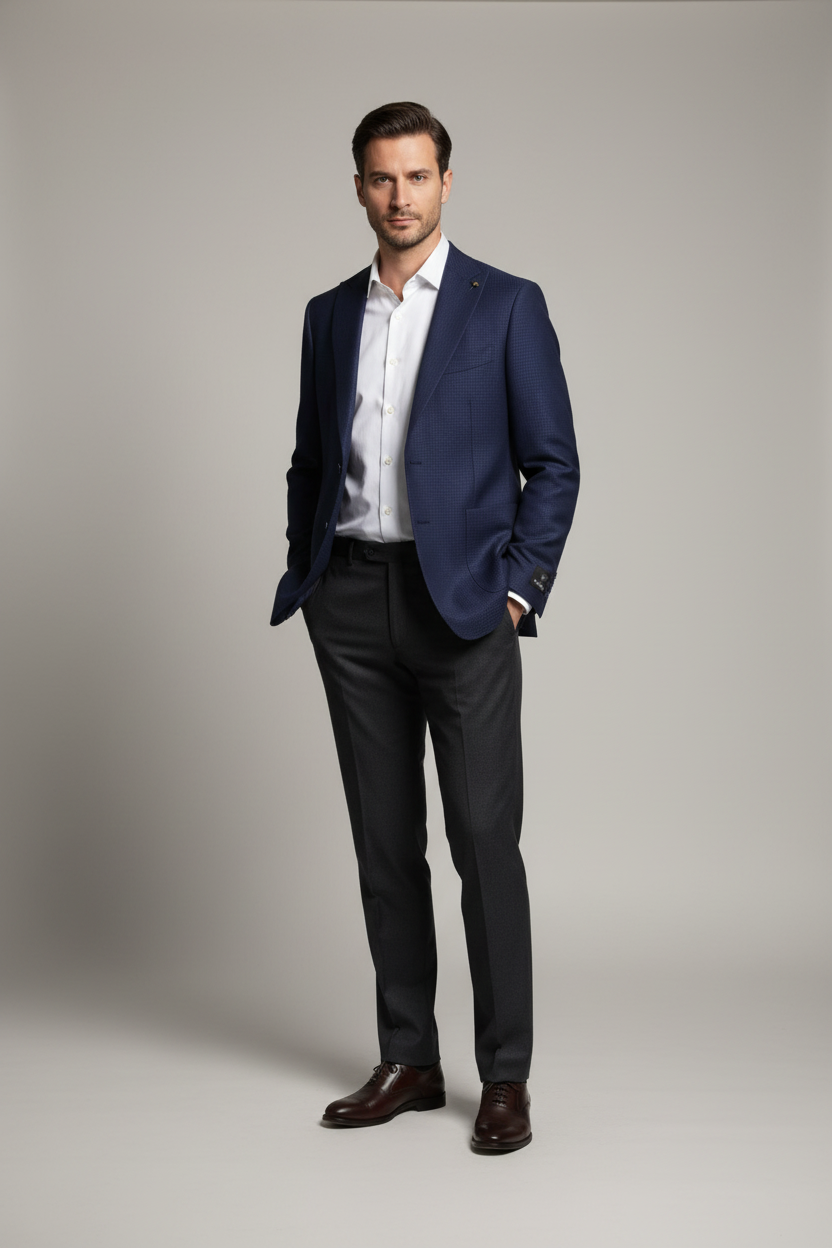 Heren Blazer Roma Blauw