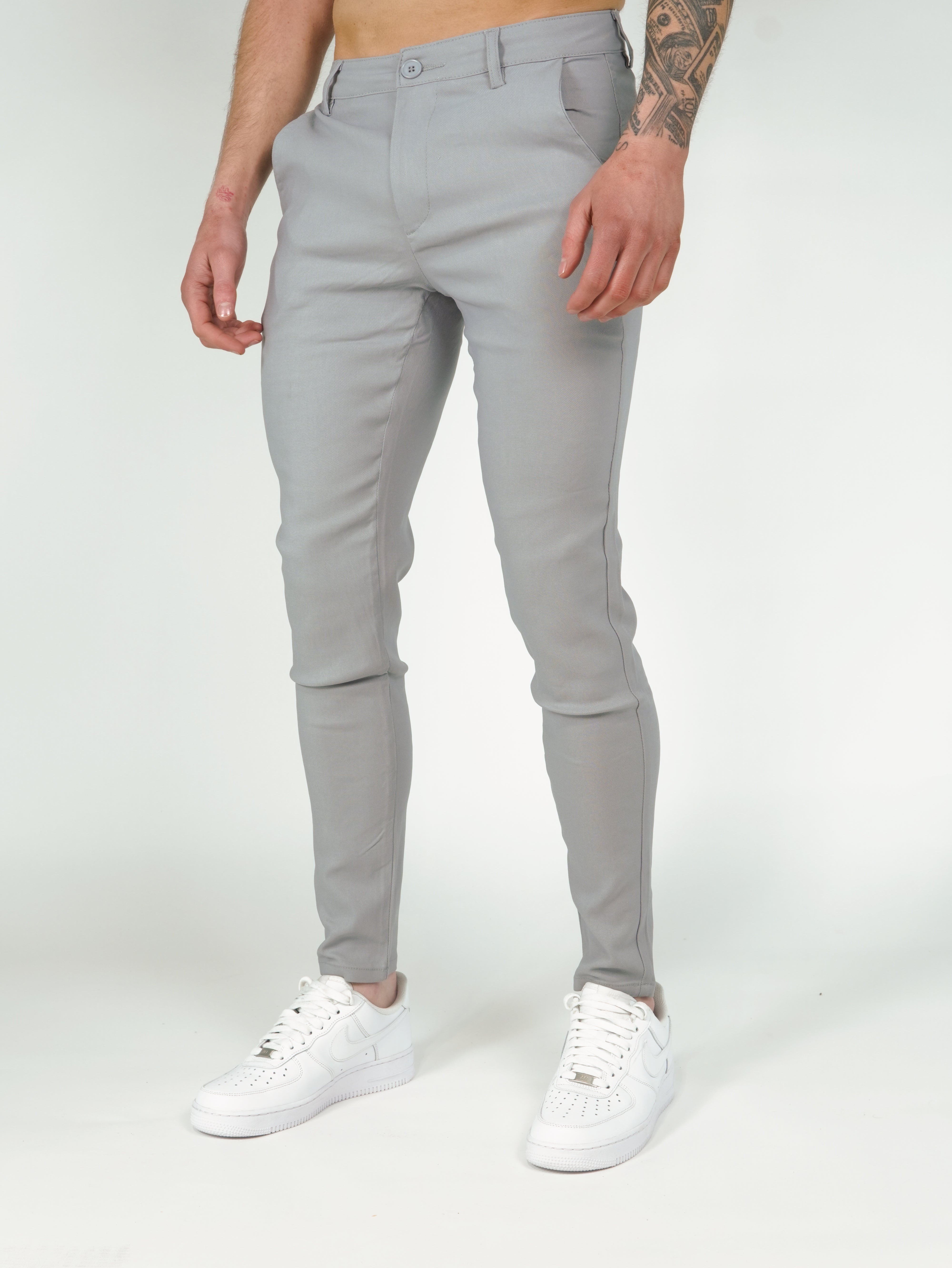 Chino Valenci Licht Grijs