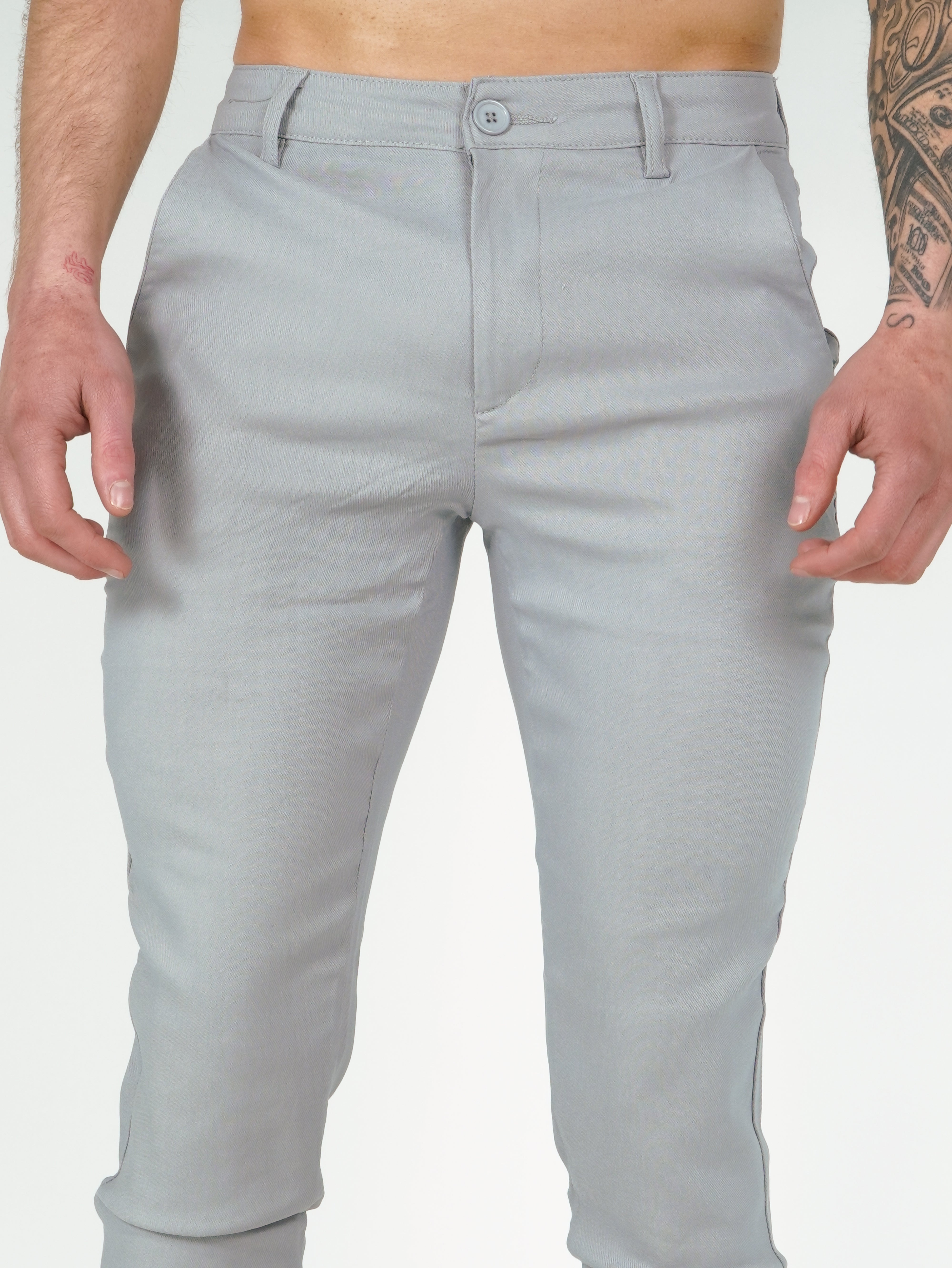 Chino Valenci Licht Grijs