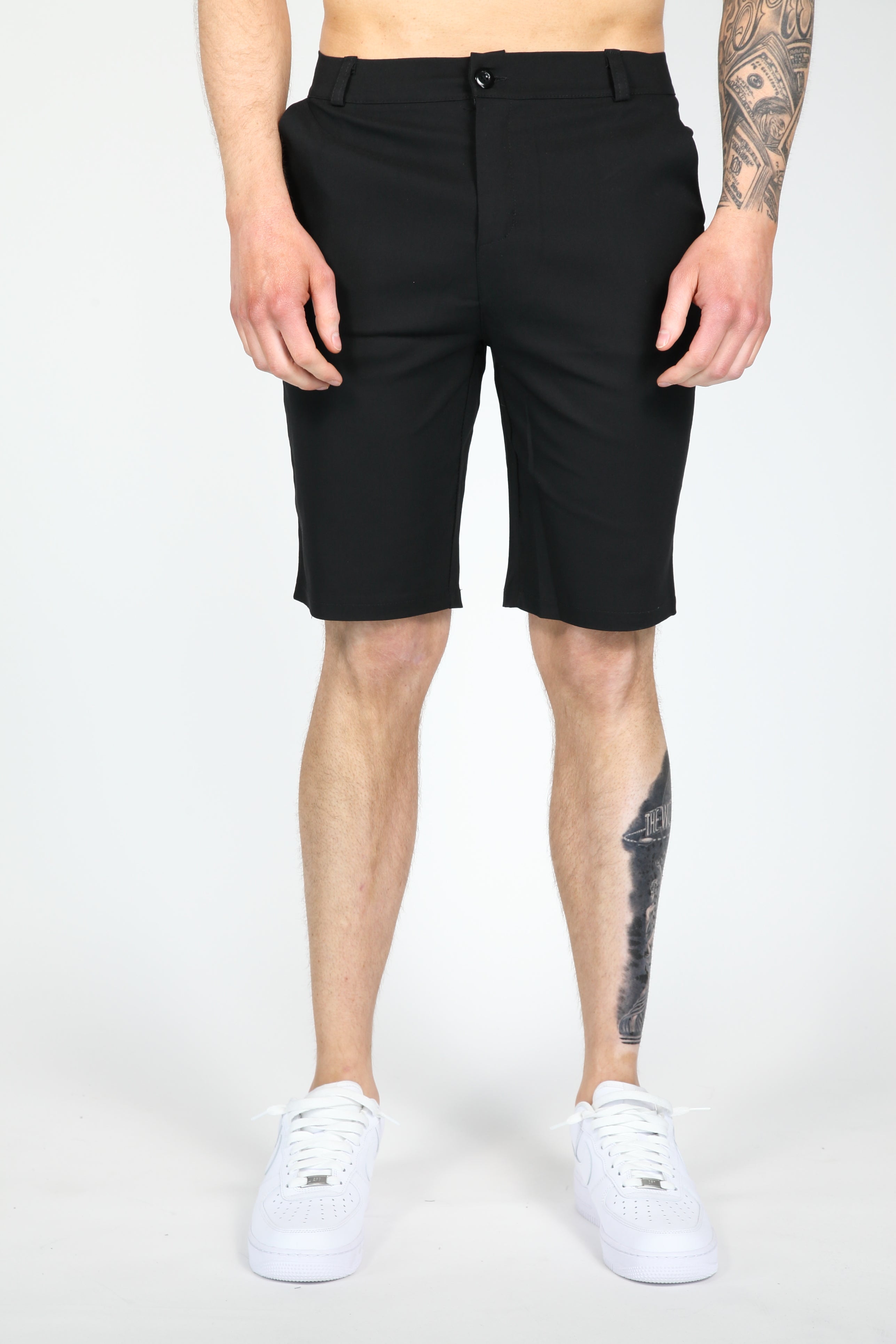 Korte Broek Chino Zwart