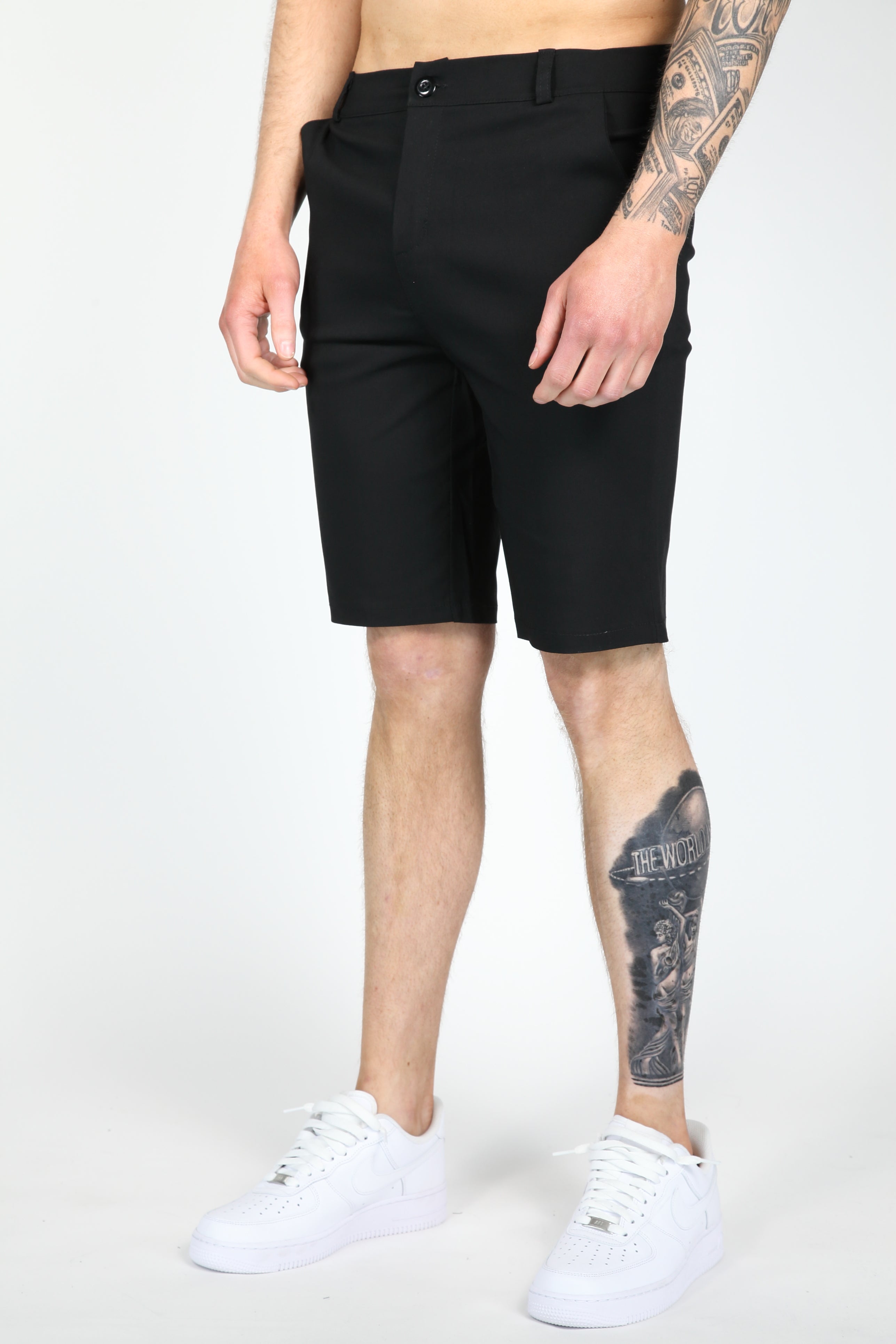 Korte Broek Chino Zwart